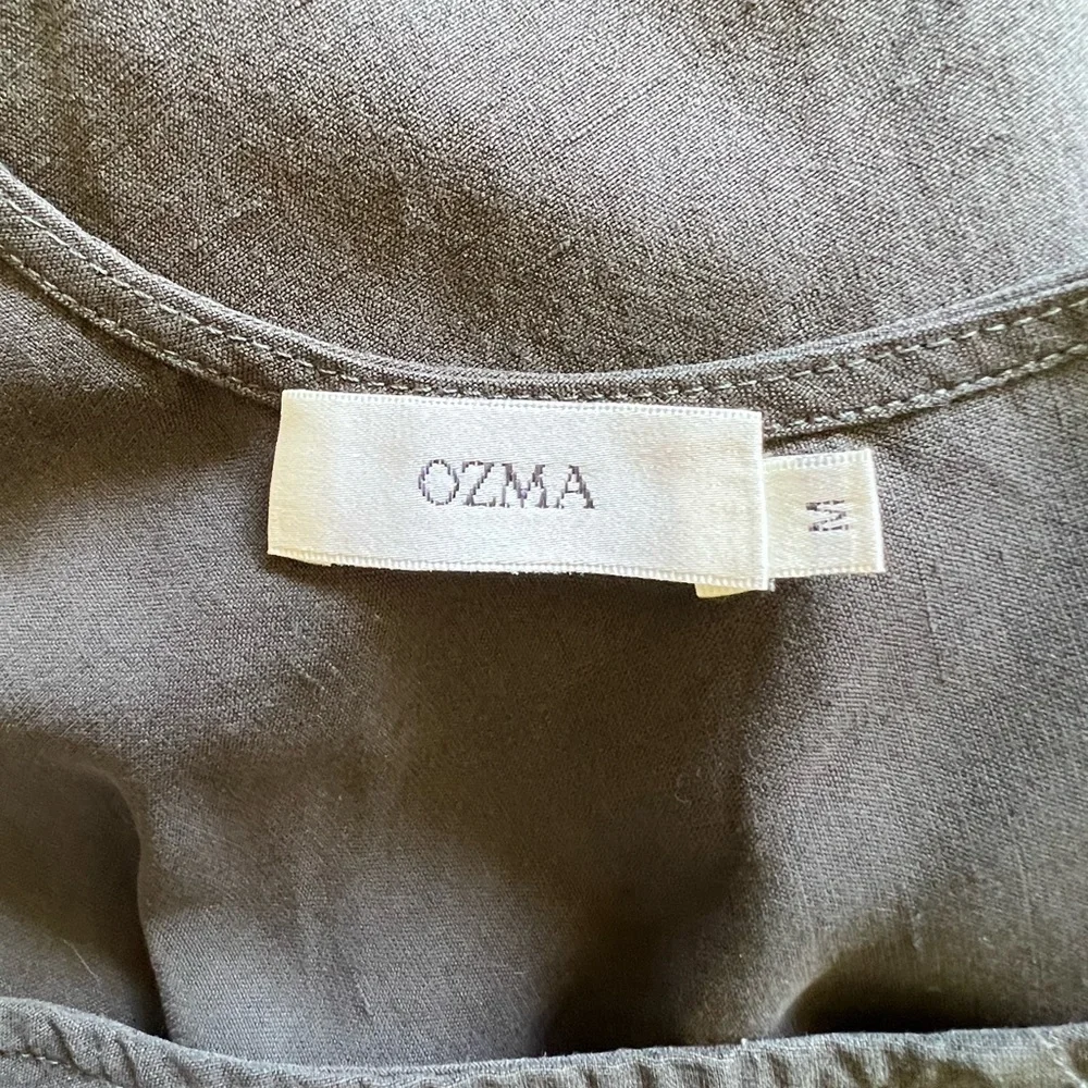 OZMA tank dress in pine silk linen Size M - Picture 4 of 6